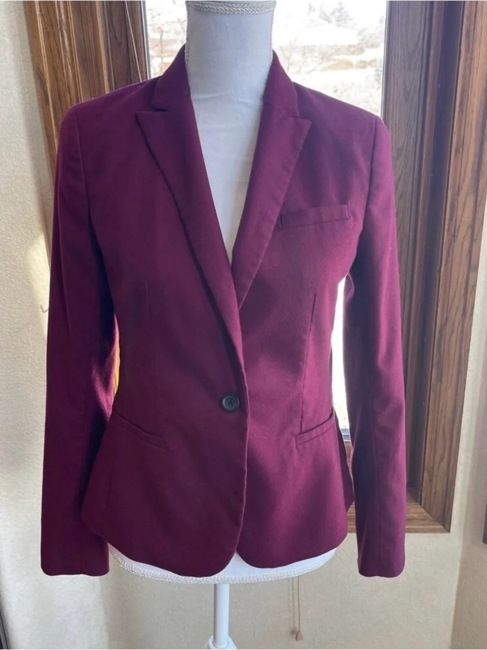 Banana Republic Red Blazer and Pants 3-Piece Suit Set